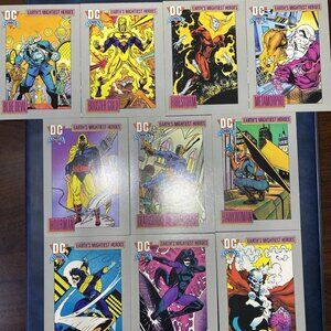 DC Comics Trading Cards Lot of 29 (1990s) – Superman, Wonder Woman